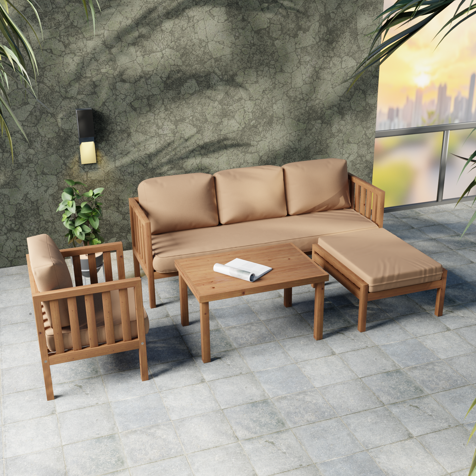 MERLOZ SOFA SET